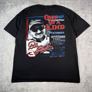 Dale Earnhardt Shirt Mens XL Black Vintage 90s NASCAR Competitors View Racing